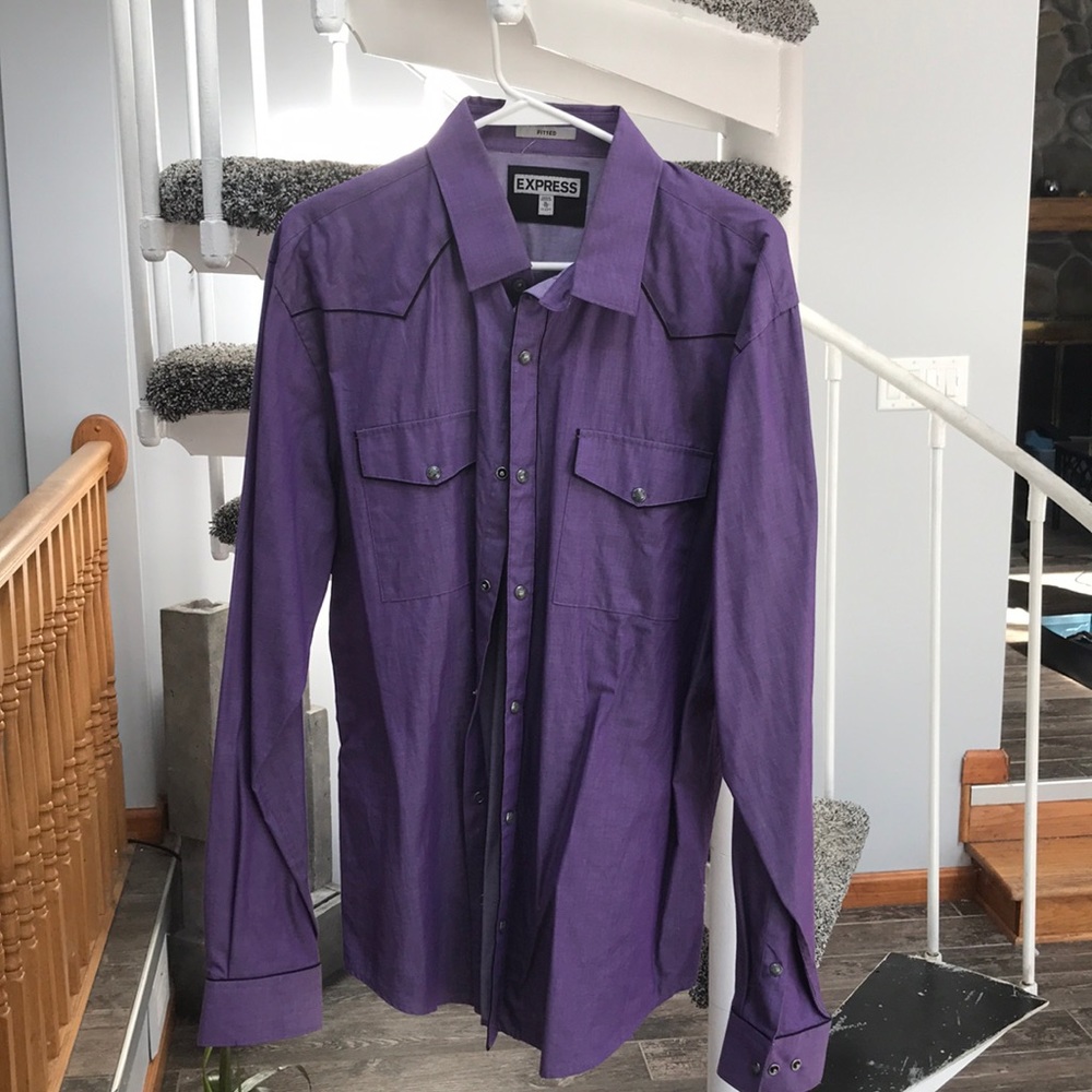 EXPRESS 1MX Dress Shirt XL